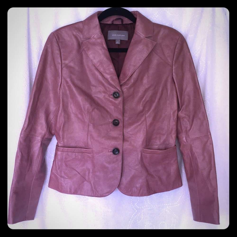 ANN TAYLOR Leather Jacket